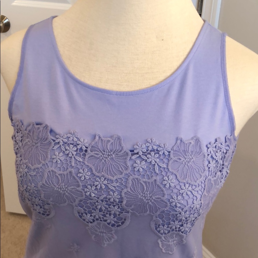 lilac lace top - Picture 2 of 5